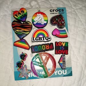 NWT shoe Gibbets shoe charms PRIDE